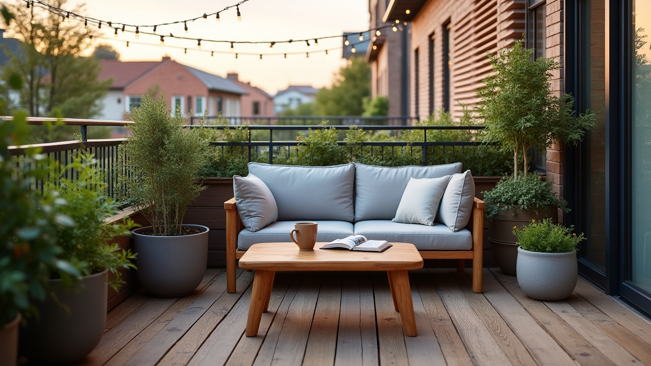 İskandinav tarzı balkon